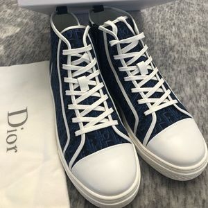 Dior Canvas High Top Sneakers